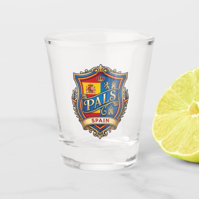 Pals Spain Shot Glass (Front)
