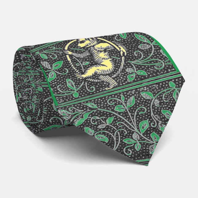 Paltock - Wilkins Bear Green Neck Tie (Rolled)