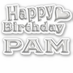 Pam Happy Birthday Autocollants