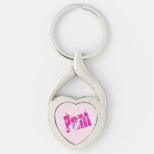 "Pam" Name Made With Australian Cockatoos, Keychain