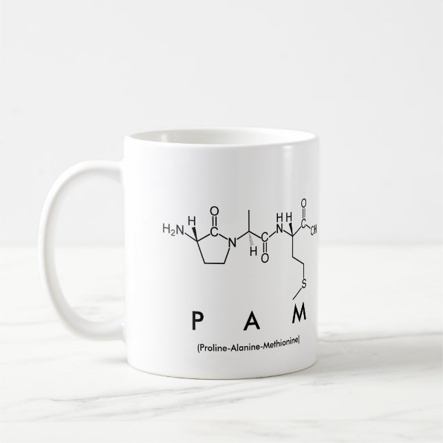 Pam peptide name mug (Left)
