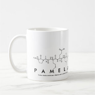 Pamela peptide name mug