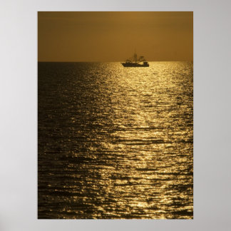 Pamlico Sound Sunset Poster