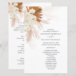 Pampas Botanique Grass Terracotta Programme de mar