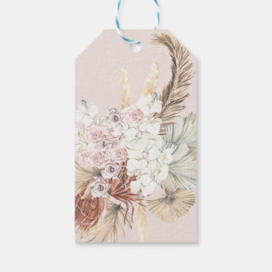 Pampas Dried Grass Floral Corporate Gift Tags