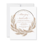 Pampas Floral Wedding Invitation  