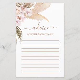 Pampas Grass Advice Card