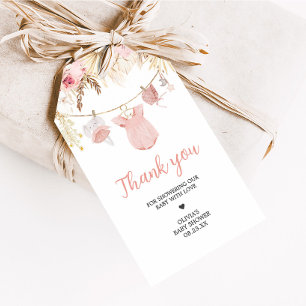 Pampas Grass Baby Clothes Baby Shower Favour Tags