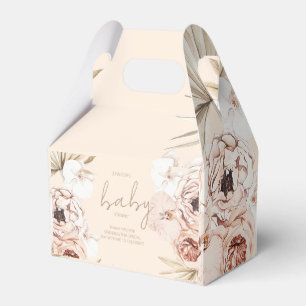 Pampas Grass Boho Bohemian Baby Shower Favor Box