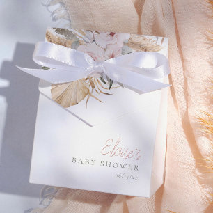 Pampas Grass Boho Desert Girl Baby Shower Favor Box