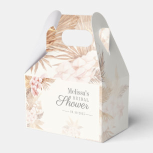 Pampas Grass Boho Dried Palms Bridal Shower Favor Box