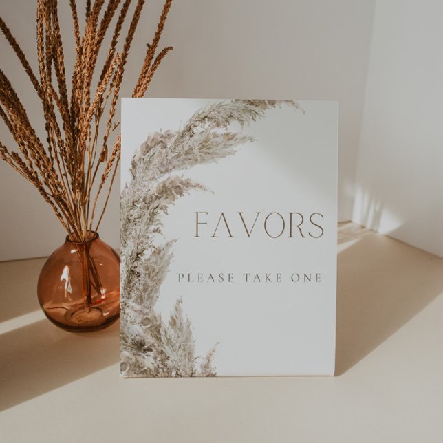 Pampas Grass Boho Favours Sign (Creator Uploaded)