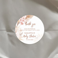 Pampas Grass Boho Girl Baby Shower