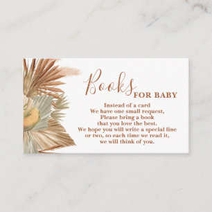 Pampas Grass Books for Baby Enclosure Card