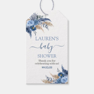 Pampas Grass Boy baby shower étiquettes cadeaux