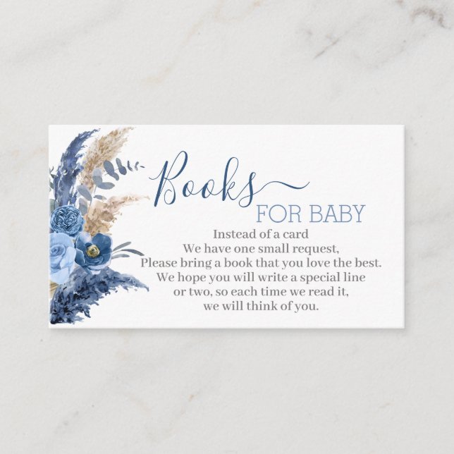 Pampas Grass Boy bring a book enclosure card (Front)