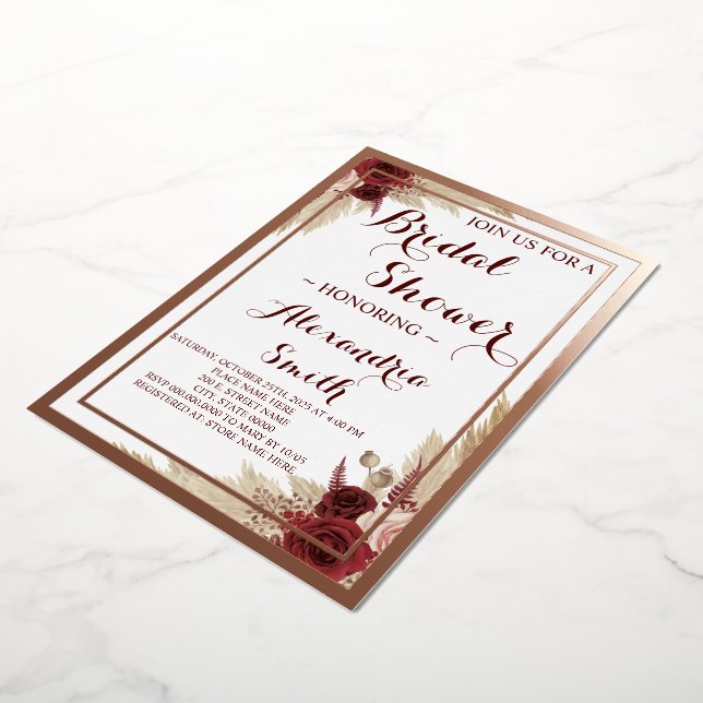Pampas Grass Bridal Shower Rose Gold  (Rotated)