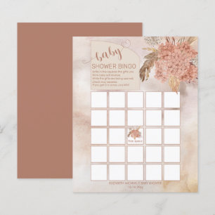 Pampas Grass   Carte Baby shower Hydrangeas