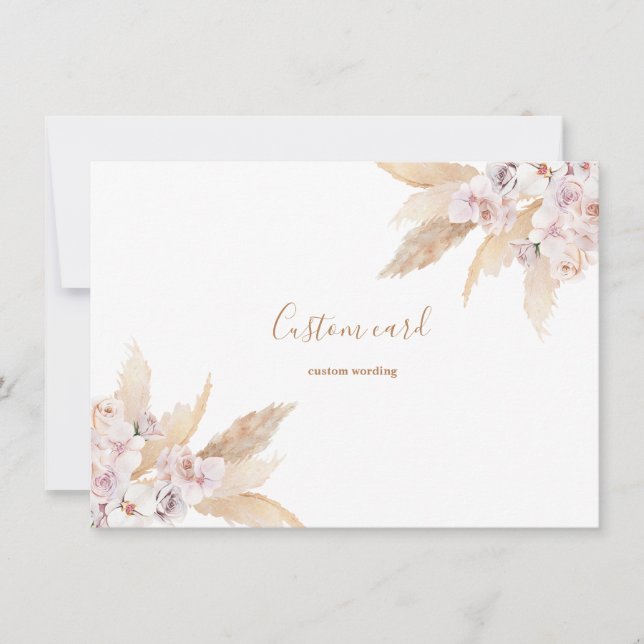 Pampas grass custom card (Front)