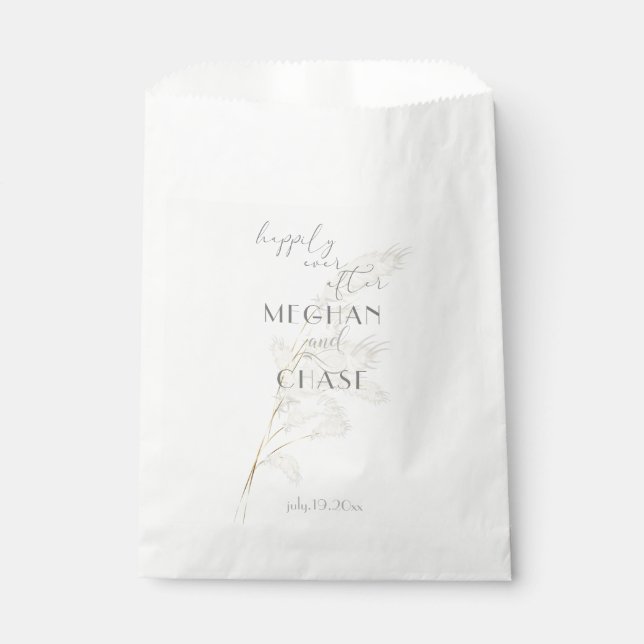 Pampas Grass Favour Bag (Front)