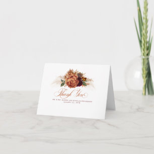 Pampas Grass Floral Terracotta Mariage Merci