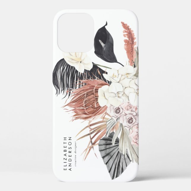 Pampas Grass Floral Tropical Jungle Business Case-Mate iPhone Case (Back)