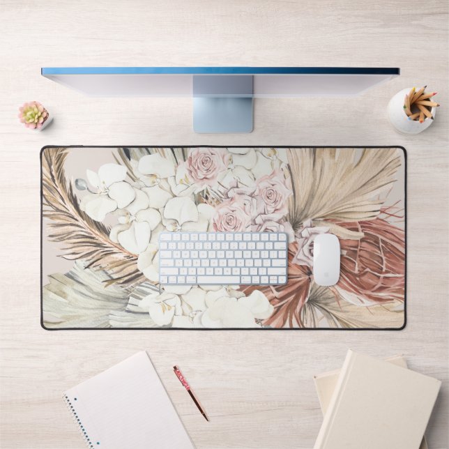 Pampas Grass Floral Tropical Jungle Desk Mat (Office 1)