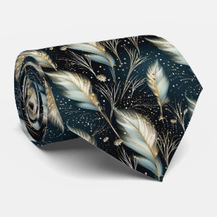 Pampas Grass Glitter Tie