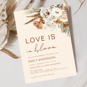 Pampas Grass Love is in Bloom Bridal Shower Invitation