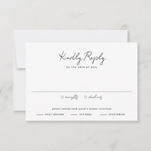 Pampas Grass Neutral Desert Landscape Boho Wedding RSVP Card
