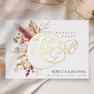 Pampas Grass Nothing Fancy Just Love Boho Wedding