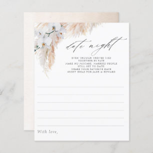 Pampas Grass Orchids Bridal Shower Date Night Idea