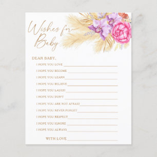Pampas grass - Party game wishes for baby game