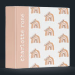 pampas grass pastel boho rainbow binder<br><div class="desc">This custom 3 ring binder features a simple pampas grass boho rainbow theme. Personalise with any text of your choice. This personalized binder makes a wonderful gift for a baby girl shower, birthday, new baby welcome gift or any other occasion. This binder can be used as a photo album or...</div>