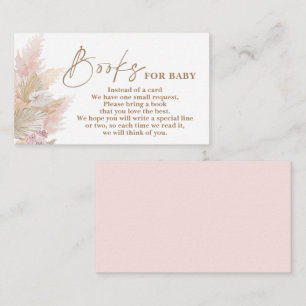 Pampas Grass pink Books for Baby Enclosure Card