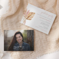 Pampas Grass Pink Neutral Earth Tones Graduation