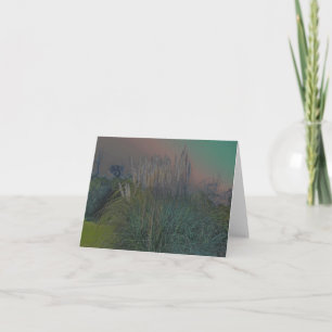 Pampas Grass Solarized Note Card