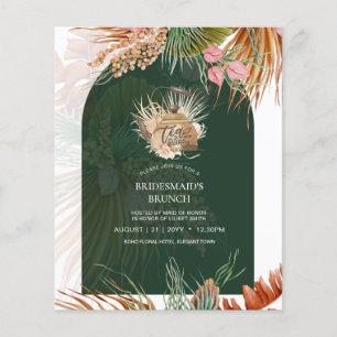 Pampas Grass TEA PARTY Bridal Shower Lunch Flyer