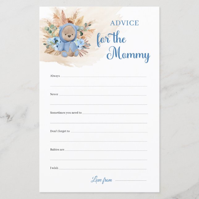 Pampas grass teddy bear palm Advice For The Mommy (Front)