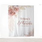 Pampas Grass Terracotta Bridal Shower Backdrop