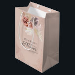 Pampas Grass Terracotta Floral Bridal Shower Medium Gift Bag<br><div class="desc">Create your very own custom and personalized Pampas Grass Tan Bridal Shower gift bag with your shower details easily by clicking the "Personalize" button. Use the "Customize it" button to further re-arrange and format the style and placement of text. Could easily be repurpose for other special events like anniversaries, baby...</div>