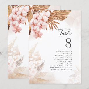 Pampas Grass Terracotta Seating Table Number 8