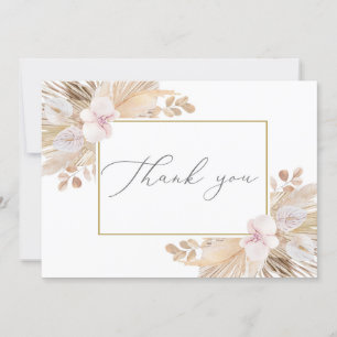 Pampas Grass Thank You Card