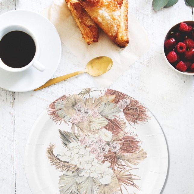 Pampas Grass Tropical Jungle Paper Plate (Creator Uploaded)