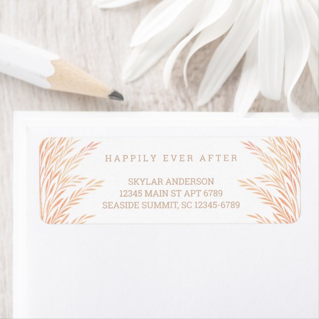 Pampas Grass Wedding Neutral Watercolor Style (Insitu)