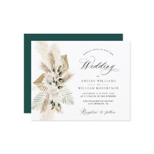 pampas grass wild flower greenery wedding