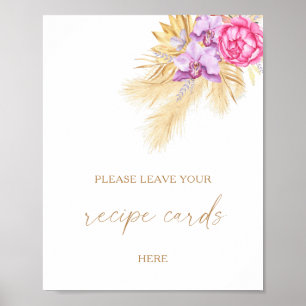 Pampas grass - Your recipe card here Poster