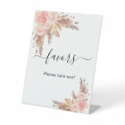 Pampas herbe blush rose fleurs faveurs signe