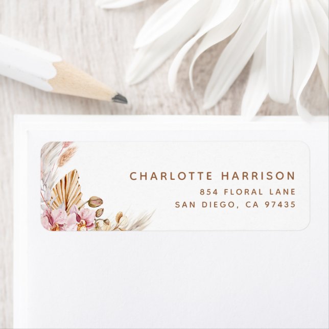 pampas herbe fleurie boho | adresse de douche nupt (En situation)