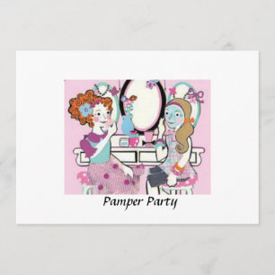 Pamper Party Invitations